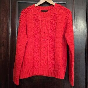 Banana Republic merino wool blend cable knit sweater